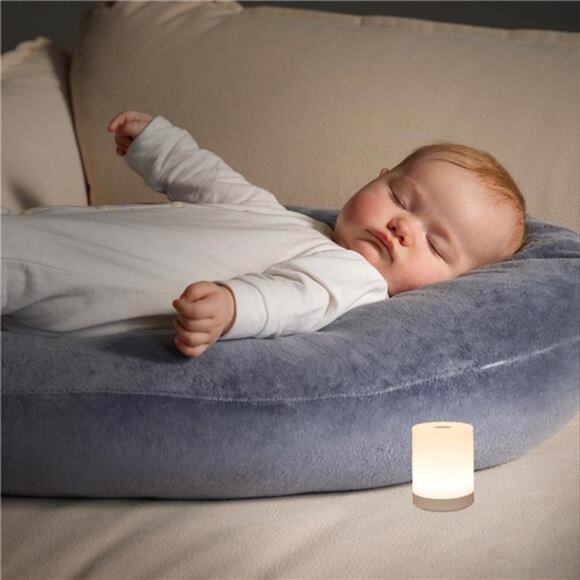 Touch Night Light for Baby Nursery, Small Cordless Lamp, Dimmable Portable - Picture 6 of 7